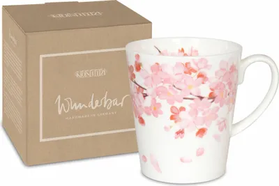 Immagine prodotto di Könitz Tasse Wunderbar Kirschblüten, Becher, Kaffeebecher, Bone China, Bunt, 600 ml, 11 5 255 2685
