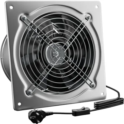 Obrázok produktu pre Odsávací ventilátor 200 mm, 980 m³/h, so spätnou klapkou, pre dielňu