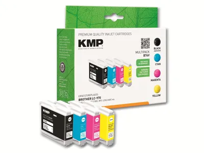 Image de KMP 1060,4005 cartouche d'encre 4 pc(s) Compatible Noir, Cyan, Magenta, Jaune