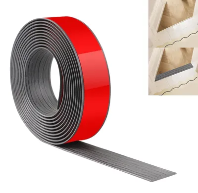 Produktbild von PVC-Übergangsprofil – Selbstklebend, 400 cm x 4 cm – Dunkelgrau