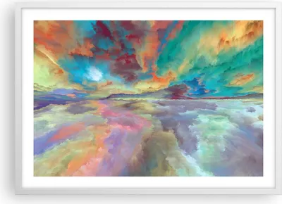 Produktbild von Gerahmtes Poster - Weißer Rahmen - Abstraktion modern - 70x50 cm - Wand Bild - Wanddeko - Wandbilder - Kunstposter - Wandposter - Bilderrahmen - Bilder - Kunstdruck - Wandbild - P2WAA70x50-4027