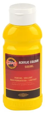 Produktbild von Acrylfarbe  500ml Tube  - Dark  Yellow  / 0210 -