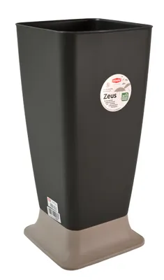 Imagen del producto de STEFANPLAST - Soporte para paraguas Zeus, color antracita/tortora, dimensiones 25 cm x 55 cm