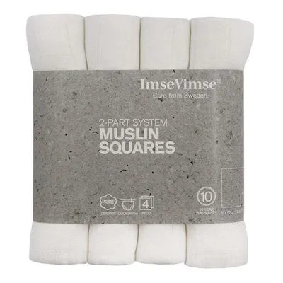 Produktbild von Mullwindel - White 70x70cm 4er-Pack