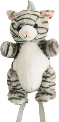 Produktbild von Inware Rucksack Katze grau 36 cm