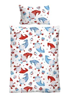Immagine prodotto di biberna biancheria da letto in fibra fine KIDS CHRISTMAS tortora 1x 100x135 cm + 1x 40x60 cm