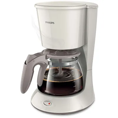Obrázek produktu pro Philips Daily Collection Bílo-béžový kávovar se skleněnou konvicí HD7461/00