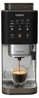 Produktbild von Krups SA403B, Espressomaschine, Kaffeebohnen, Eingebautes Mahlwerk, Schwarz, Edelstahl