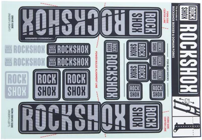 Image de ROCKSHOX Kit de décoration Convient pour Decal Kit pour Ø 35 gris