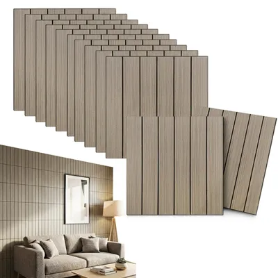 Image de Panneaux muraux 3D adhésifs, lot de 12