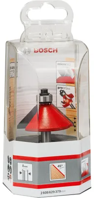 Zdjęcie produktu dla Bosch 2 608 629 379, Frez skośny, 61 mm, 1,85 cm, 4,4 cm, 8 mm, 45°
