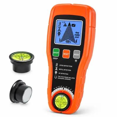 Produktbild von Ortungsgerät Wand 3in1, Wandscanner für Metall Kabel Holz, Leitungssucher mit LCD Display & Signalton, Balkensucher für Bohren DIY Werkzeug