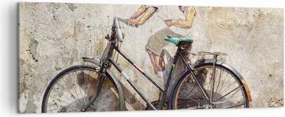 Produktbild von Bild auf Leinwand - Leinwandbild - Graffiti modern - 140x50cm - Wand Bild - Wanddeko - Wandbilder - Leinwanddruck - Bilder - Kunstdruck - Wanddekoration - Leinwand bilder - Wandkunst - AB140x50-3617