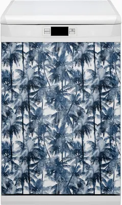 Produktbild von Dekorative Magnetmatte Küche Geschirrspüle 45x80 cm  Magnet für Spülmaschine  - Tropenpalme