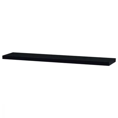 Produktbild von Wandregal 120 cm, MDF, Farbe schwarzer Hochglanz, in Schutzfolie gepackt - p -002 v. Chr.