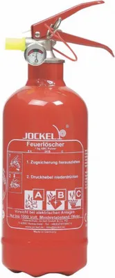Produktbild von PL1JM 8 Jockel Feuerlöscher Mini 1kg ABC Pulverfeuerlöscher 2LE KFZ