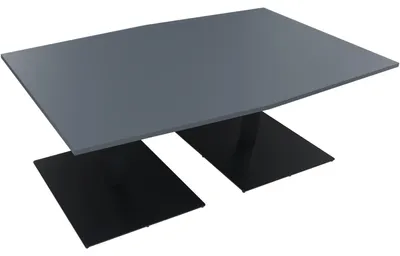 Produktbild von Bespr.ti. Tonneau Tellerfuß Quadrat B2000xT1000/1100xH720 an/Lavagrau