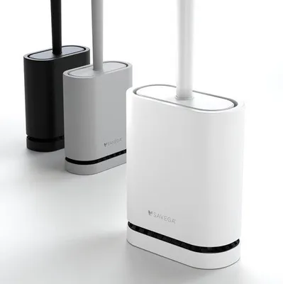 Produktbild von Weißes Silikon-Toilettenbürstenset