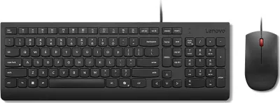 Zdjęcie produktu dla Lenovo 4X31R64414, Pełnowymiarowy (100%), Przewodowa, USB, Czarny, Dołączona myszka
