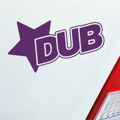 Produktbild von Auto Aufkleber Stern Tuning Star 12x7 cm Lila Sticker Heckscheibenaufkleber