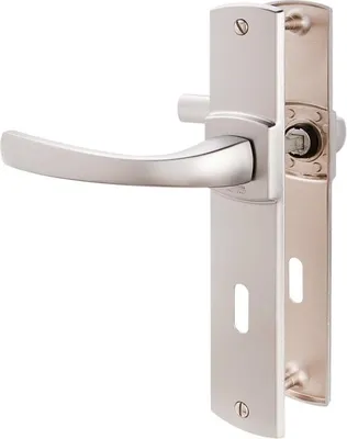 Image de Ensemble muze ASSA ABLOY entraxe 195 clé L chrome velours - 86442