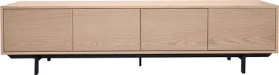 Produktbild von Miliboo - TV-Möbel, Eiche und Schwarz Metallfinish L200 cm MANNY