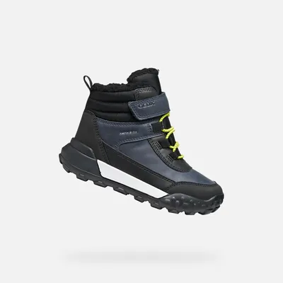 Produktbild von Geox Dunkelblaue Jungen-Ankle-Boots von Trekkyup ABX 32