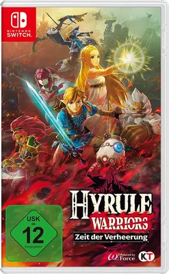 The image shows the cover art for the Nintendo Switch game Hyrule Warriors: Zeit der Verheerung.