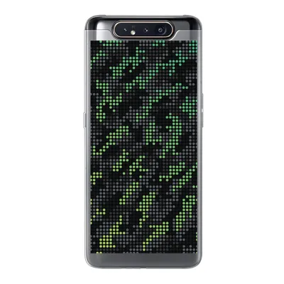 Produktbild von MuchoWow® Handyhülle Schutzhülle Hülle für Samsung Galaxy A80 Camouflage-Muster aus grünen und grauen Punkten Silikon Softcase Handy Hülle - Schutzdeckel