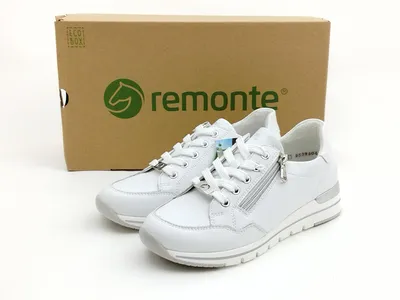 Zdjęcie produktu dla Remonte damskie sznurowane niskie buty biały, Kolor:biały, Rozmiar EU:36
