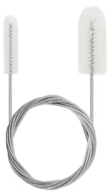 Abflussbürste, Rohrreinigungsspirale, 2 m, weiß, flexibel