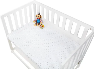 Produktbild von Spannbetttücher für Wiegen, Anstellbettchen und Kinderwagen im Doppelpack 'Sternchen', Jersey, rosa und Uni, weiß