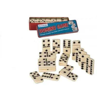 Produktbild von OOTB Dominospiel 6er Version 28 Steine in Metalldose