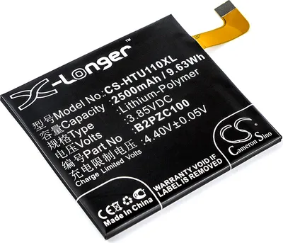 Produktbild von TECHTEK Akku Kompatibel mit [HTC] 2PZC, 2PZC100, 601HT, U-3f, U-3u, U-3w, U11, U11 TD-LTE Ersetzt 35H00271-00M, für B2PZC100