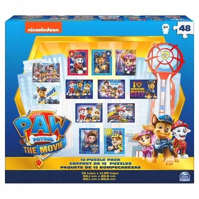 Immagine prodotto di SpinMaster - Paw Patrol - Scatola di puzzle con 12 puzzle (24, 48, 100)