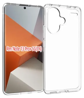 Produktbild von MobyDefend Hülle für Xiaomi Redmi Note 13 Pro Plus - Volltransparente TPU Schutzhülle