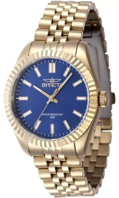 Obrázek produktu pro Invicta Specialty 47506 Dámské Hodinky - Quartz Hnutí - Nerezová Ocel s Modrým Ciferníkem - 36 mm