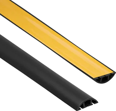 Produktbild von QUEST PVC maskovacia páska na káble 10x40mm, 2m, polkruhová, samolepiaca, čierna