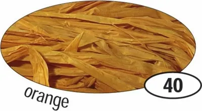 Immagine prodotto di Folia 9040 Naturbast Rafia - opaco, arancione, 50 g