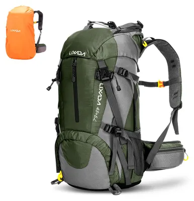 Produktbild von Lixada 50L Wasserdicht Outdoor Sports kampierende Spielraum-Rucksack-Pack Bergsteigen Backpacking Trekking Tasche Tornister mit Regen-Abdeckung