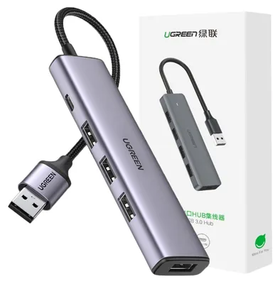 Immagine prodotto di Hub Usb Splitter Ugreen - 4X Usb 3.0 Grigio (Cm473 20805)