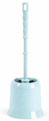 Produktbild von Toilettenburste - mit Halter - blau - Kunststoff - Toilettenburste - 37 cm