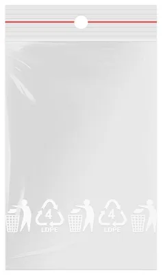 Ziplock-Beutel 100x150 mm, 1000 Stück, transparent, 50 µm