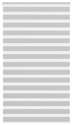Zdjęcie produktu dla vidaXL Podwójna roleta Jasnoszara 130x230 cm Szerokość materiału 125,9 cm Poliester