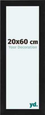 Produktbild von Bilderrahmen, 20x60 cm, Schwarz Matt, MDF, Como