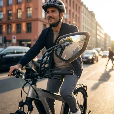 Image de Rétroviseur Busch & Müller B&M Cycle Star E bras de rétroviseur en plastique