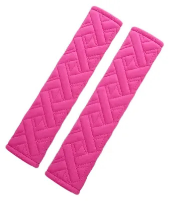Productafbeelding van Veiligheidsgordelkussens, set van 2, roze, polyestervezel