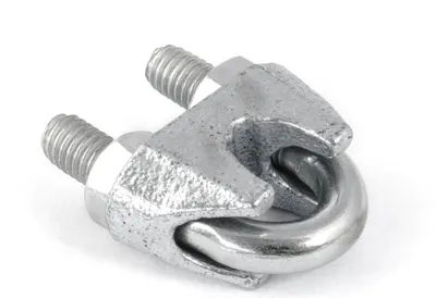 Produktbild von STAHLSEIL + 6 Klemmen + 2 Spannschloss Haken-Ose 5mm 50 Meter   6x7  Seil Seile Drahtseil DIN verzinkt