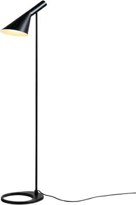 Productafbeelding van Barcelona LED-vloerlamp, modern design, Scandinavisch metaal, zwart, met E27 fitting en verstelbare lampkop, voetpedaal, geschikt voor woonkamer, slaapkamer, studeerkamer