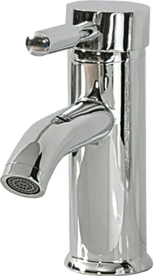 Zdjęcie produktu dla BELIANI Bateria łazienkowa srebrna metal chromowany do umywalki nowoczesna